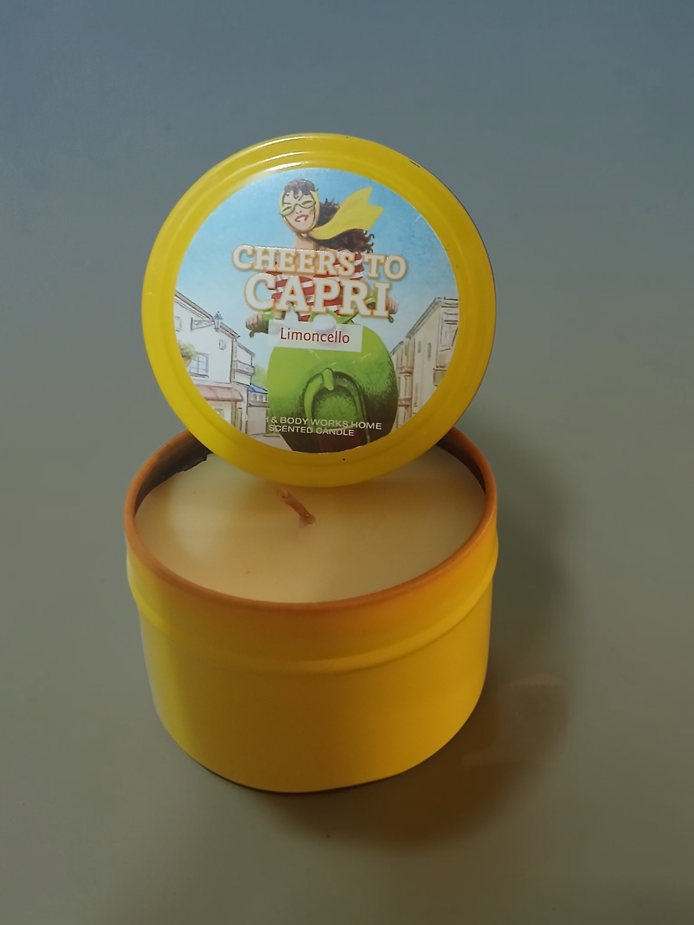 Bath & Body Works Cheers to Capri Limoncello Tin Candle - Yellow